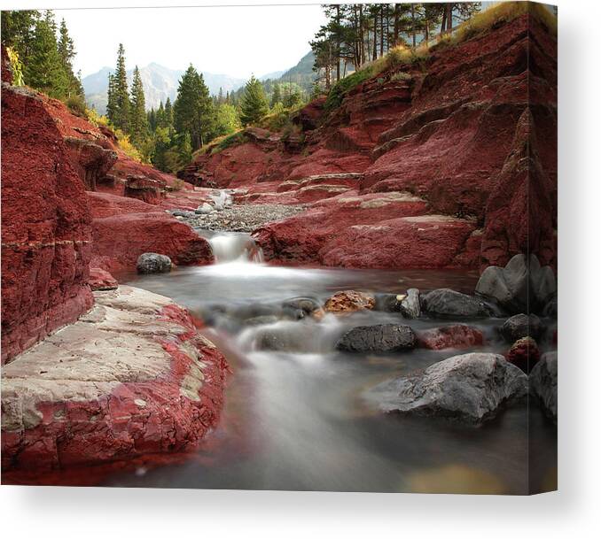 Scenics Canvas Print featuring the photograph Red Rock Canyon by K. D. Kirchmeier