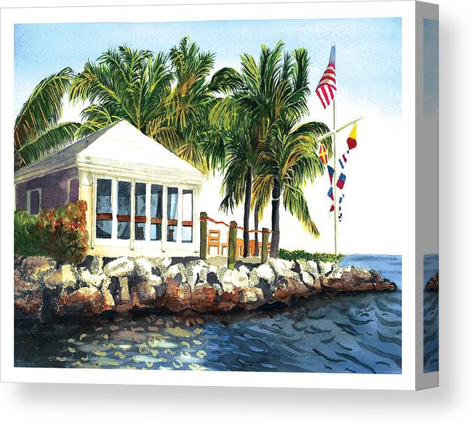 Key Largo Canvas Print featuring the painting The Point by Mary Zwirn