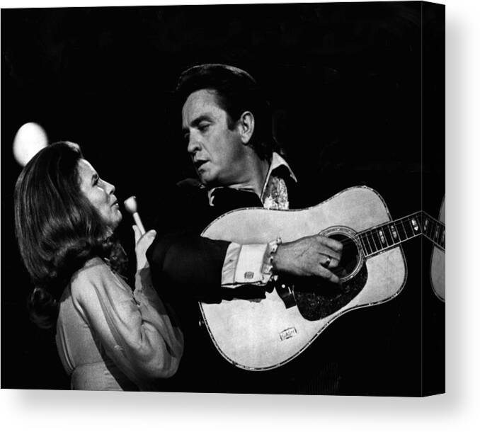 classic Canvas Print featuring the photograph Johnny Cash by Retro Images Archive