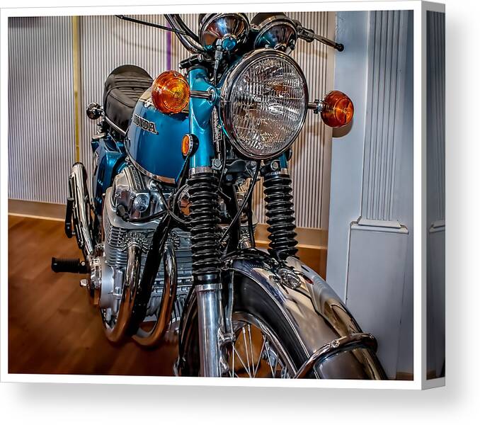 Motorcycle Canvas Print featuring the photograph 1970 Honda CB 750 by Steve Benefiel