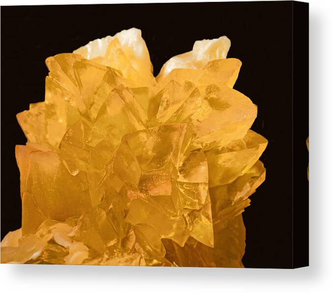 Nature Canvas Print featuring the photograph Calcite Crystals #3 by Millard H. Sharp