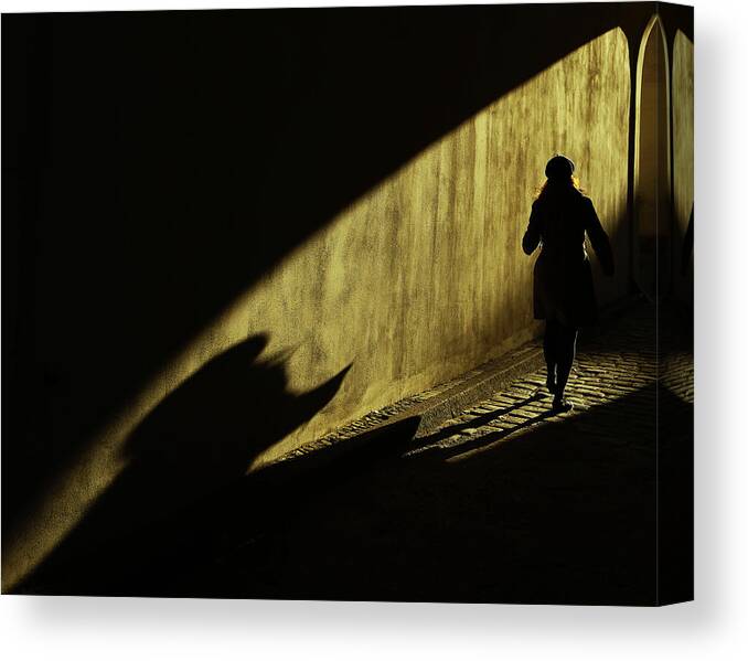 Yellow Canvas Print featuring the photograph Untitled #5 by Anna Niemiec