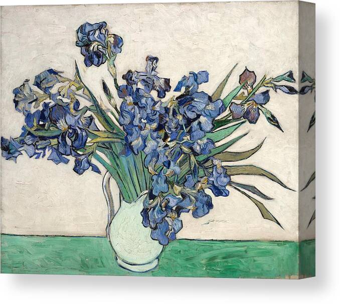 1890 Canvas Print featuring the painting Irises #9 by Vincent van Gogh