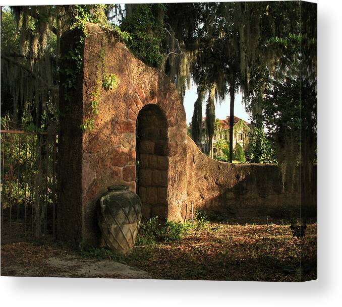 Landscapes Canvas Print featuring the photograph A Glimpse into Yesteryear by Peggy Urban