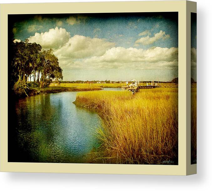 Landscape Canvas Print featuring the photograph A Melancholy Afternoon by Linda Olsen