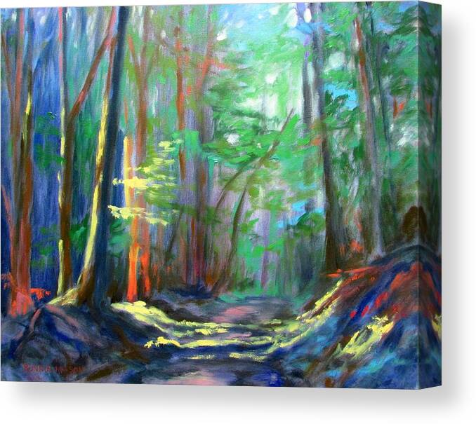 Country Road Canvas Print featuring the painting A Moment in Time by Bonnie Mason