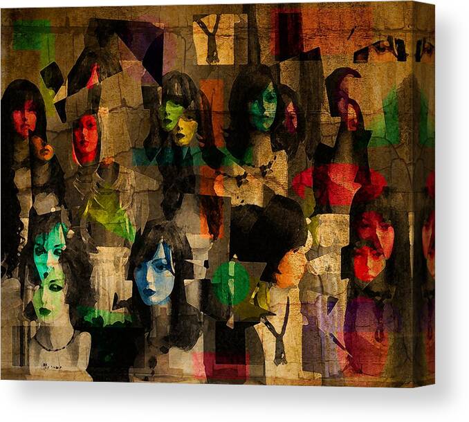 Abstract Canvas Print featuring the photograph Abstract 39A by Timothy Bulone