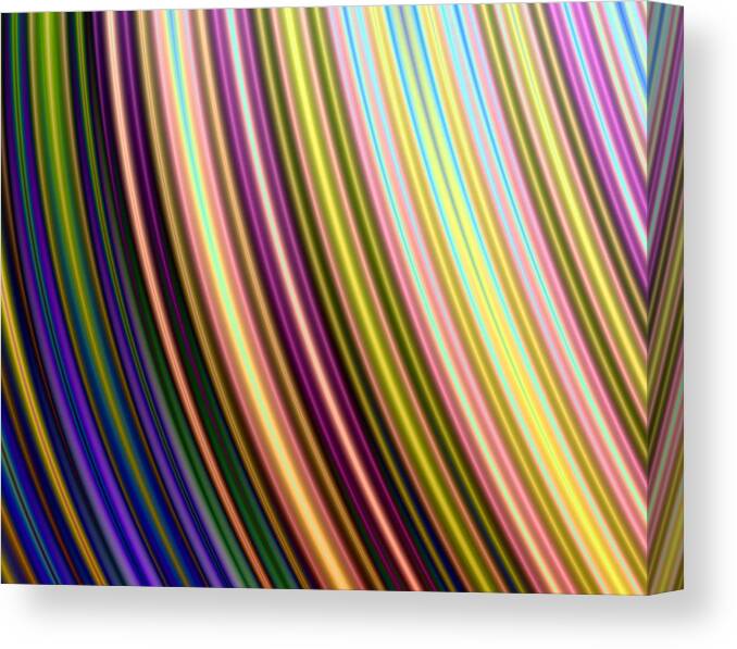 Abstract Digital Arts Canvas Print featuring the digital art Abstract Colours by Ester McGuire