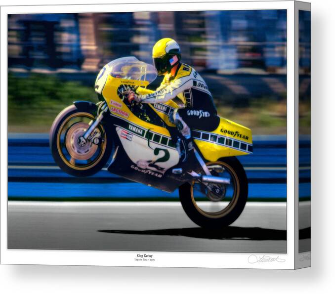 Motorcycles Canvas Print featuring the photograph Air by Lar Matre