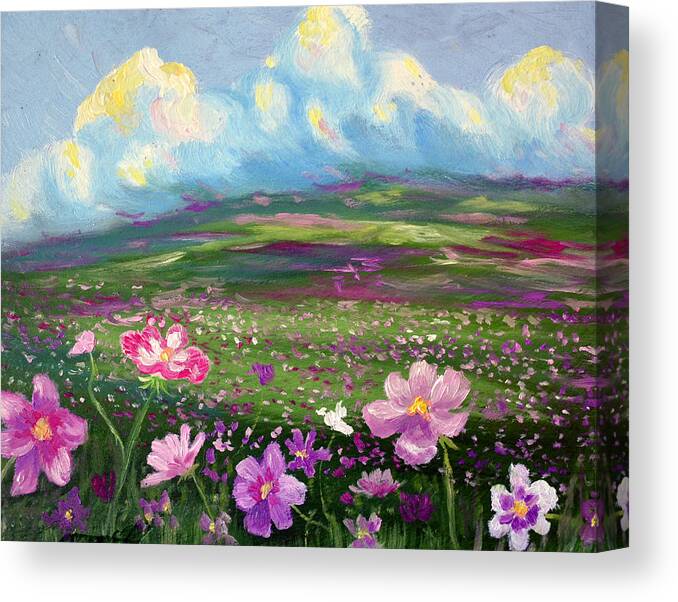 Nature Canvas Print featuring the painting All Things by Meaghan Troup