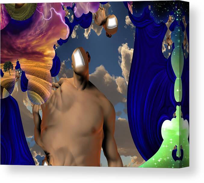 Story Canvas Print featuring the digital art Allegory by Bruce Rolff
