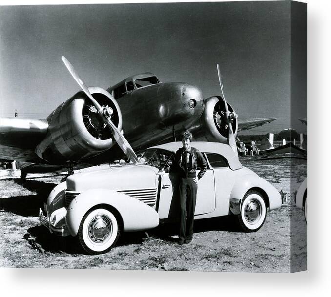 classic Canvas Print featuring the photograph Amelia Earhart by Retro Images Archive