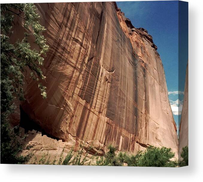 White House Ruin Canvas Print featuring the photograph White House Ruin in Canyon de Chelly by Connie Fox