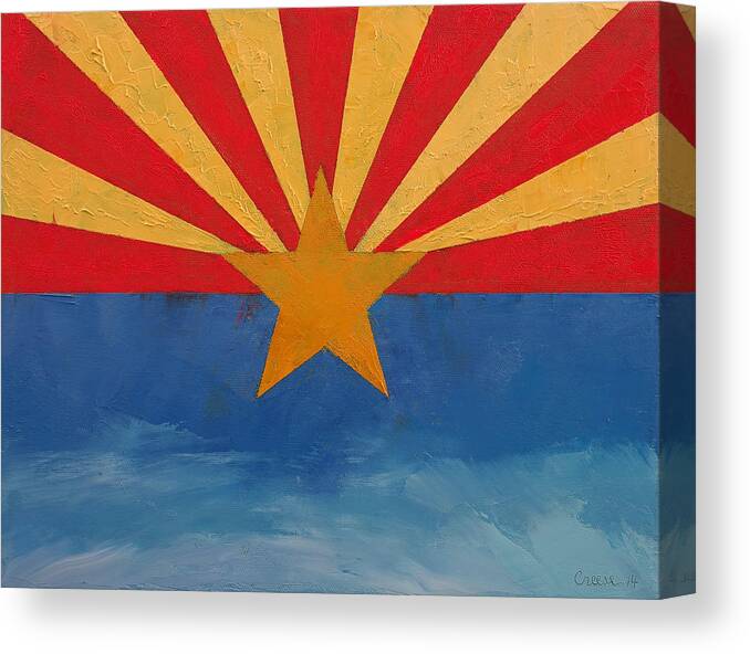 Art Canvas Print featuring the painting Arizona by Michael Creese