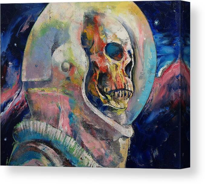 Art Canvas Print featuring the painting Astronaut by Michael Creese