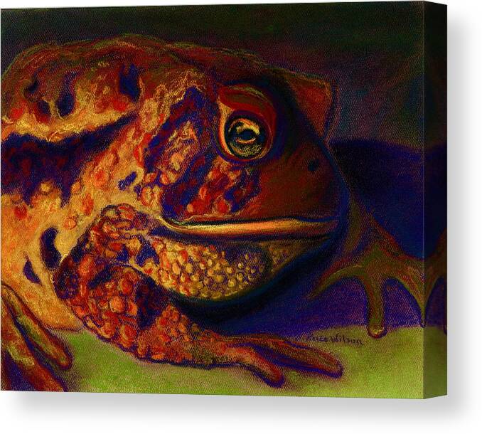 Toad Canvas Print featuring the painting Atoadment by D Renee Wilson