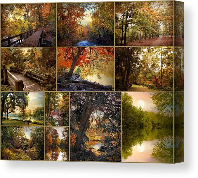 Nature Canvas Print featuring the photograph Autumn Collection by Jessica Jenney