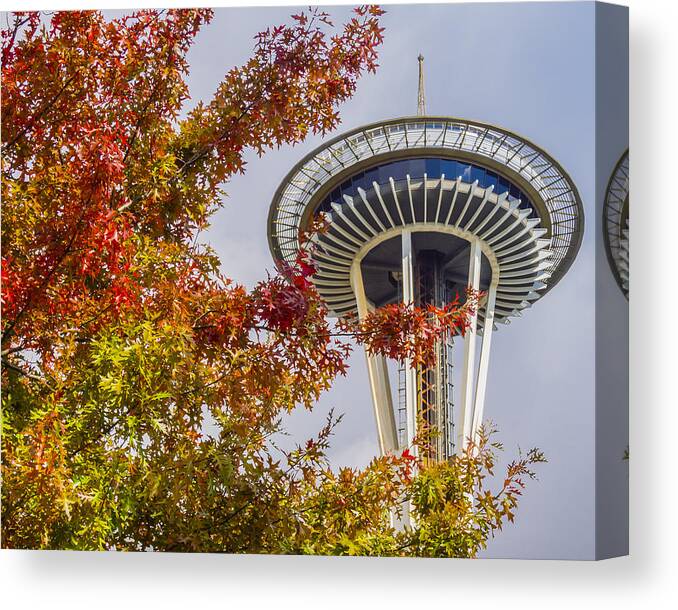 Seattle Canvas Print featuring the photograph Autumn in Seattle by Kyle Wasielewski