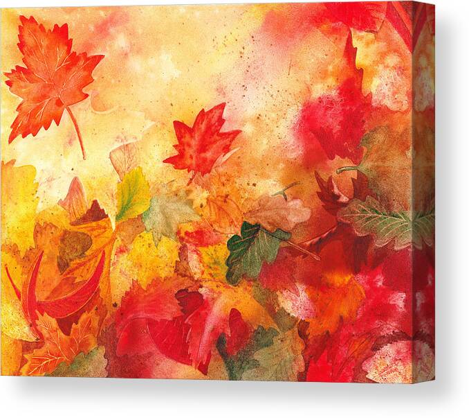 Fall Canvas Print featuring the painting Autumn Serenade by Irina Sztukowski