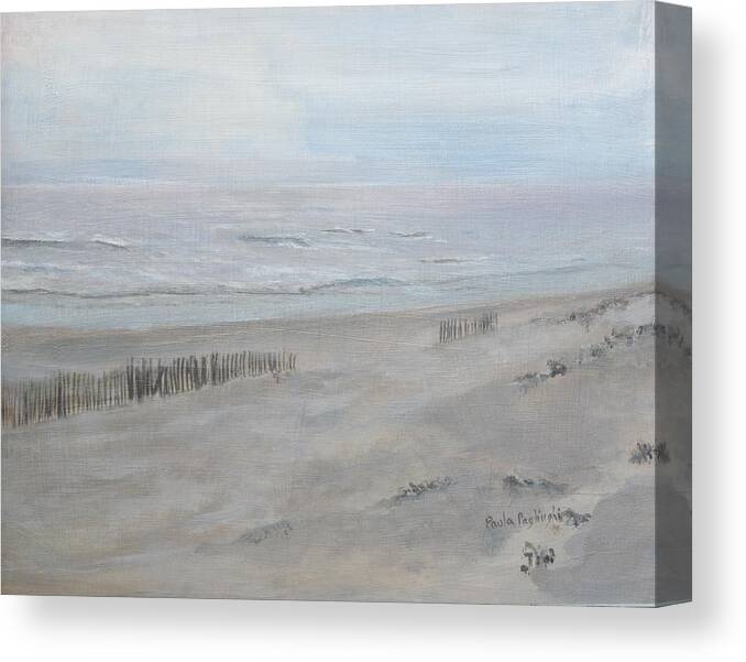 Avalon Canvas Print featuring the painting Avalon Mist by Paula Pagliughi