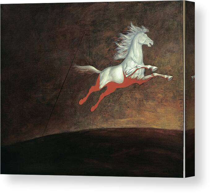  Canvas Print featuring the painting Away by Karen Aghamyan