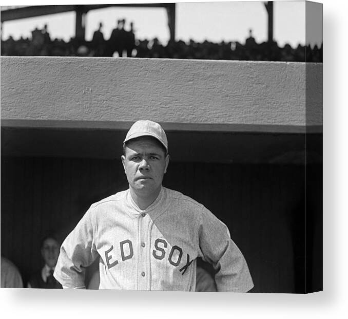 Babe Ruth In Red Sox Uniform Canvas Print / Canvas Art by Underwood  Archives - Pixels Canvas Prints