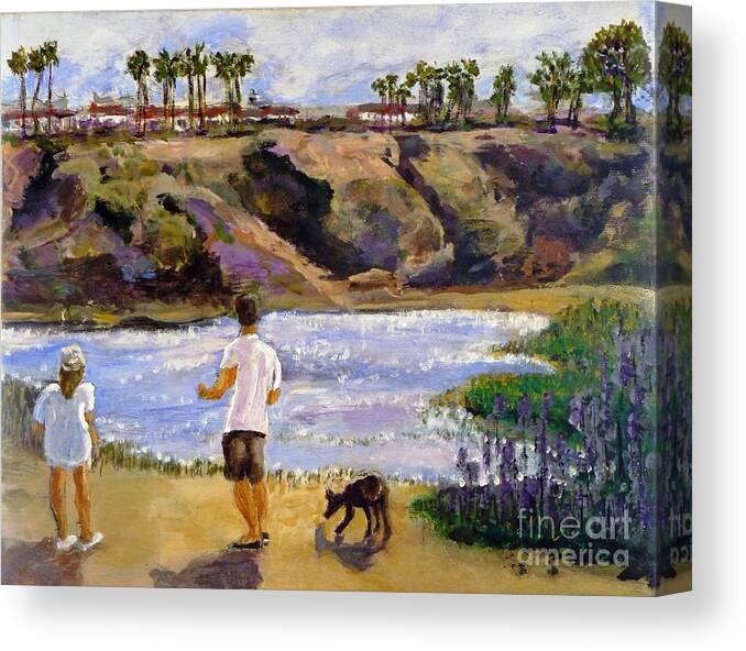 California Canvas Print featuring the painting Back Bay Quick Draw Day 2 by Randy Sprout