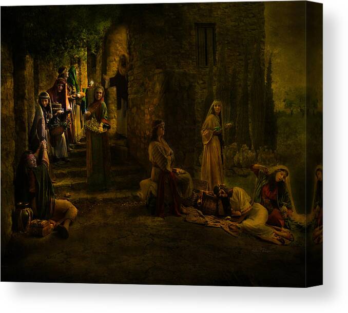 10 Virgins Canvas Print featuring the photograph Be Ye Prepared by Helen Thomas Robson