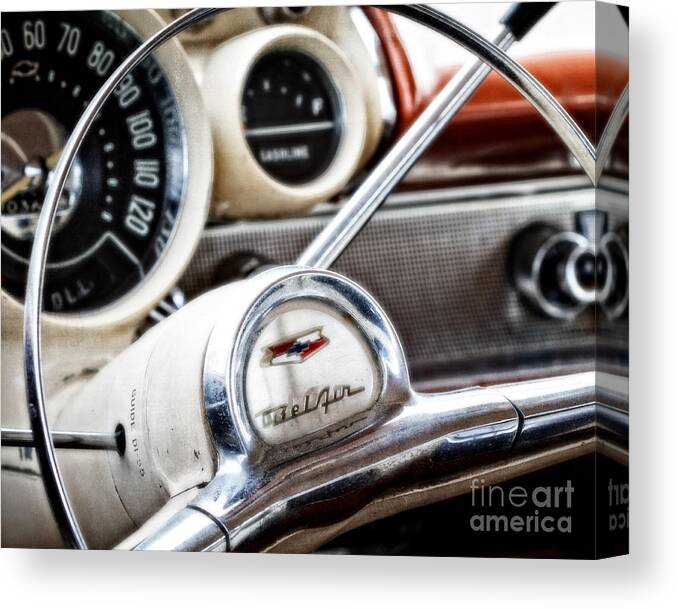 Classic Car Canvas Print featuring the photograph Bel Aire by Jarrod Erbe