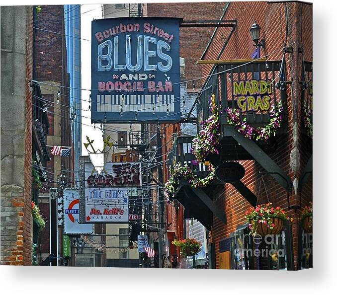  Canvas Print featuring the photograph Blues Baby by Tracy Rice Frame Of Mind