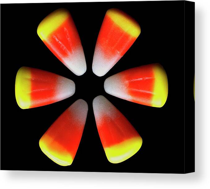 Cooking Canvas Print featuring the photograph Candy Corn by Romulo Yanes