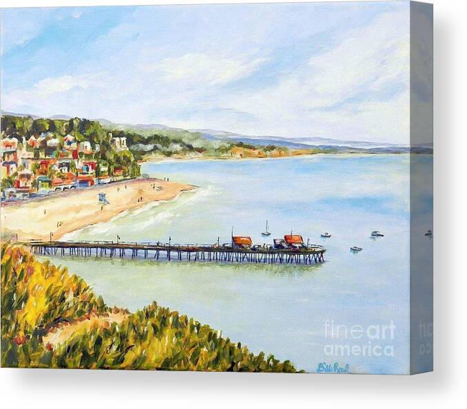 Capitola Canvas Print featuring the painting Capitola by William Reed