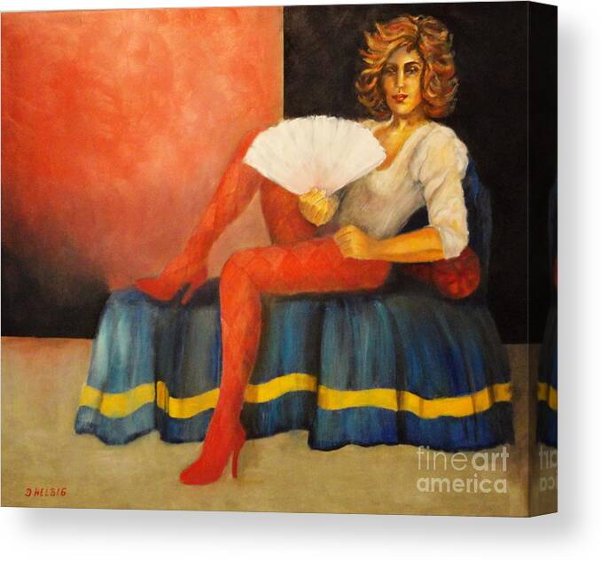 Joker Canvas Print featuring the painting Capricious Luck II by Dagmar Helbig