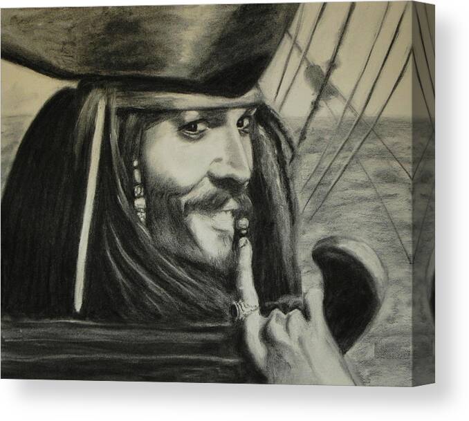 Jack Sparrow Pirates Of The Caribbean Printed Box Canvas Picture Multiple Sizes 