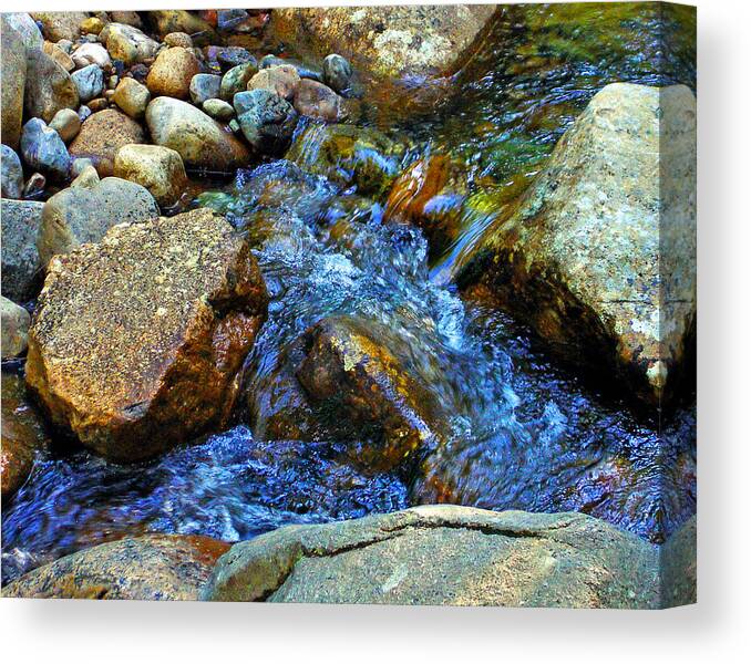 Water Canvas Print featuring the photograph Cleavage by Lynda Lehmann