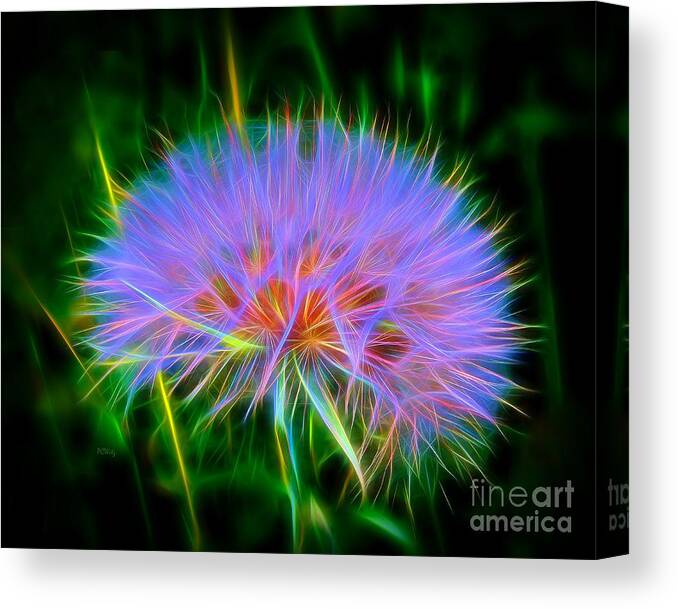 Colorful Puffball Canvas Print featuring the photograph Colorful Puffball by Patrick Witz
