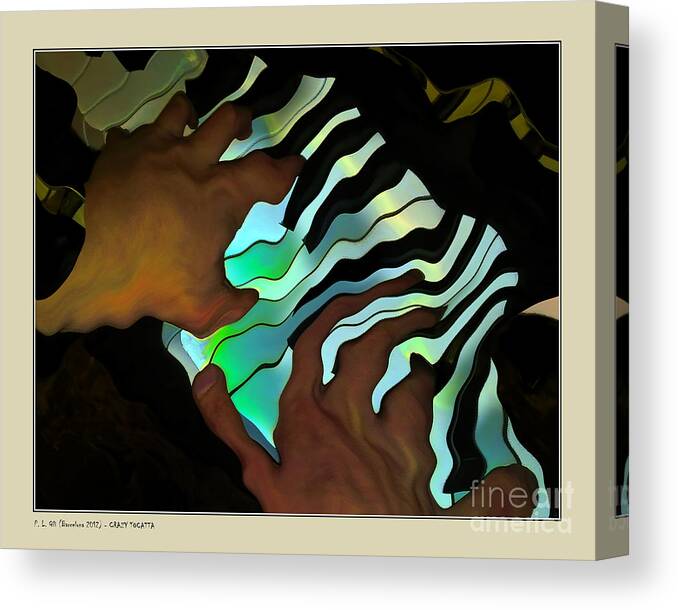Crazy Canvas Print featuring the photograph Crazy Tocatta by Pedro L Gili