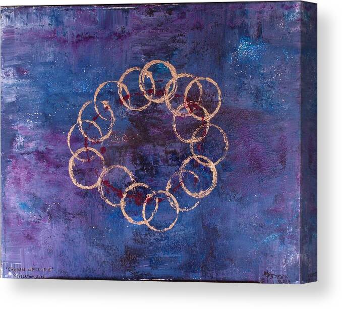 Crown Of Life Canvas Print featuring the painting Crown of Life by Christine Nichols