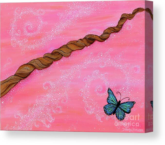 Cypress Paintings Canvas Print featuring the painting Cypress Wand by Deborha Kerr