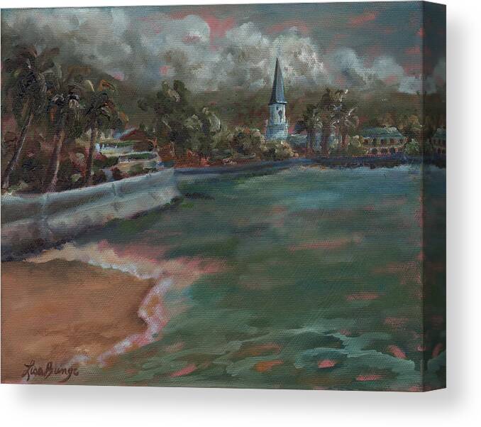 Kailua Kona Canvas Print featuring the painting Daydreamin' in Kona by Lisa Bunge