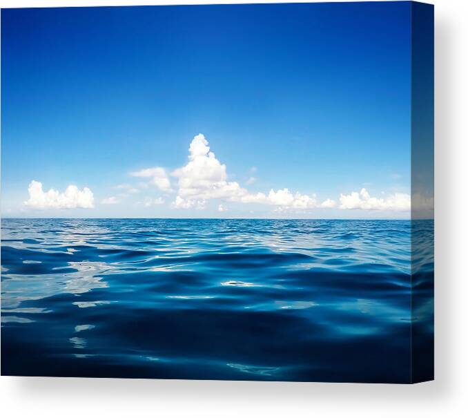 Sea Canvas Print featuring the photograph Deep Blue by Nicklas Gustafsson