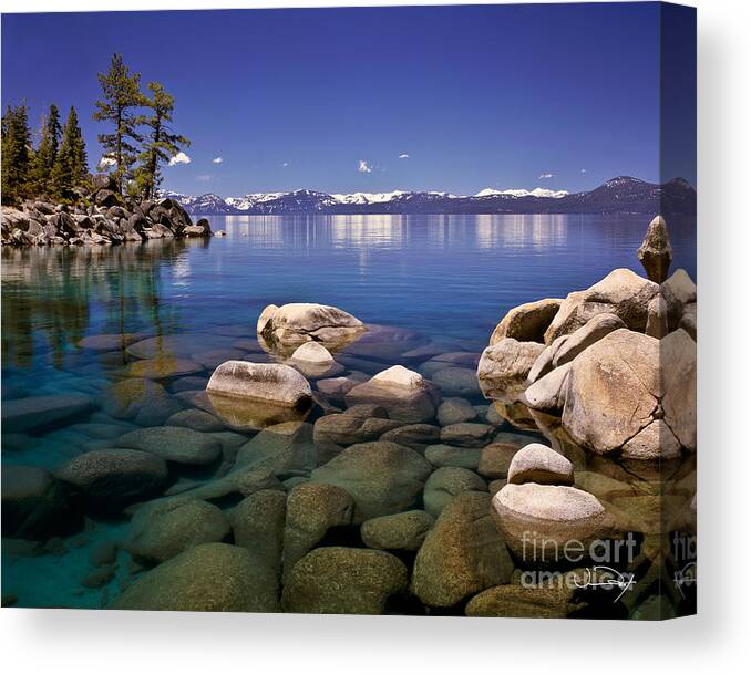 Lake Tahoe Canvas Print featuring the photograph Deep Looks by Vance Fox