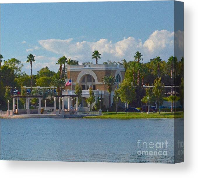 Station Canvas Print featuring the photograph Down By The Station by Carol Bradley