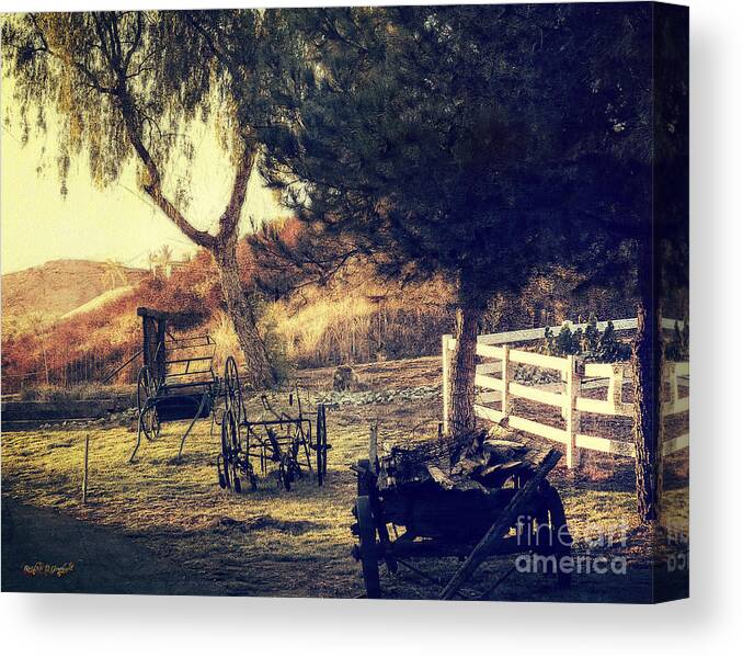 Photoshop Canvas Print featuring the photograph Down on the Farm by Rhonda Strickland