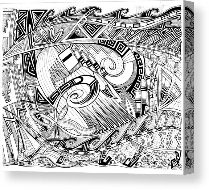 Hopi Canvas Print featuring the mixed media Dreaming In Hopi by Dalton James