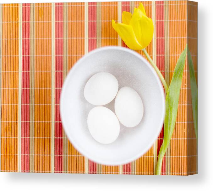 Eggs Canvas Print featuring the photograph Eggs by Rebecca Cozart