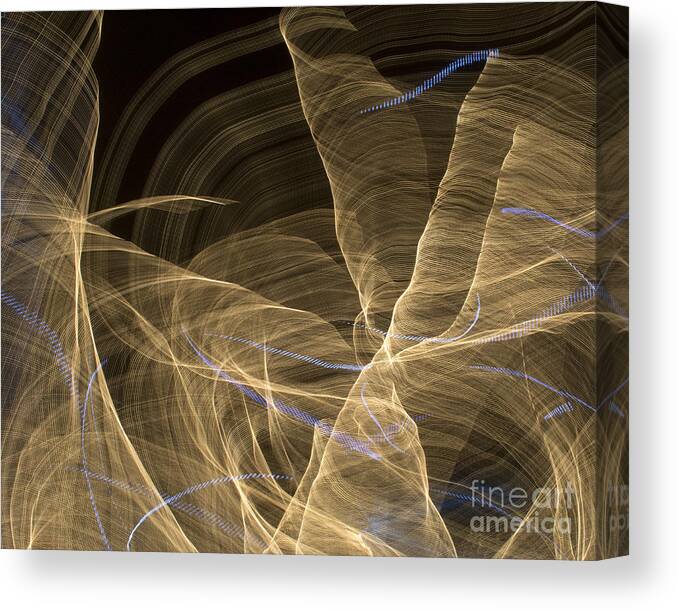 Abstract Canvas Print featuring the photograph Fabric of Light 2 by Gerald Grow