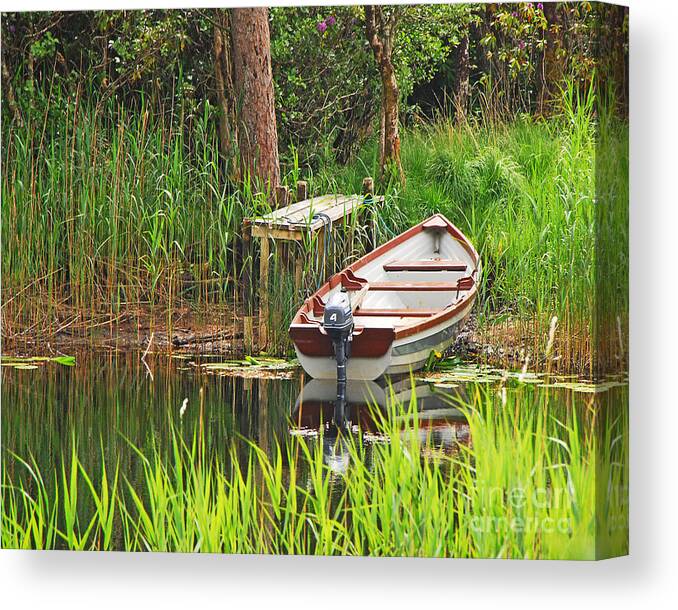 Boat Canvas Print featuring the photograph Fishing Boat by Mary Carol Story