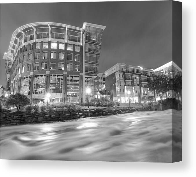 Falls Park Canvas Print featuring the photograph Flooding at High Cotton by Josh Blaha