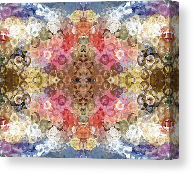 Abstract Canvas Print featuring the painting Flowers for the Fish Nbr 1L by Will Barger